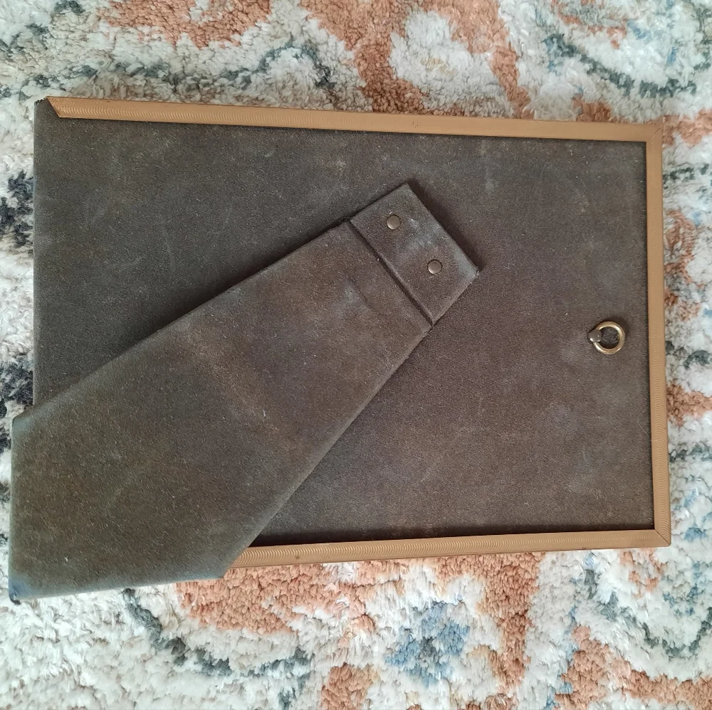 Vintage gold tone small metal picture frame